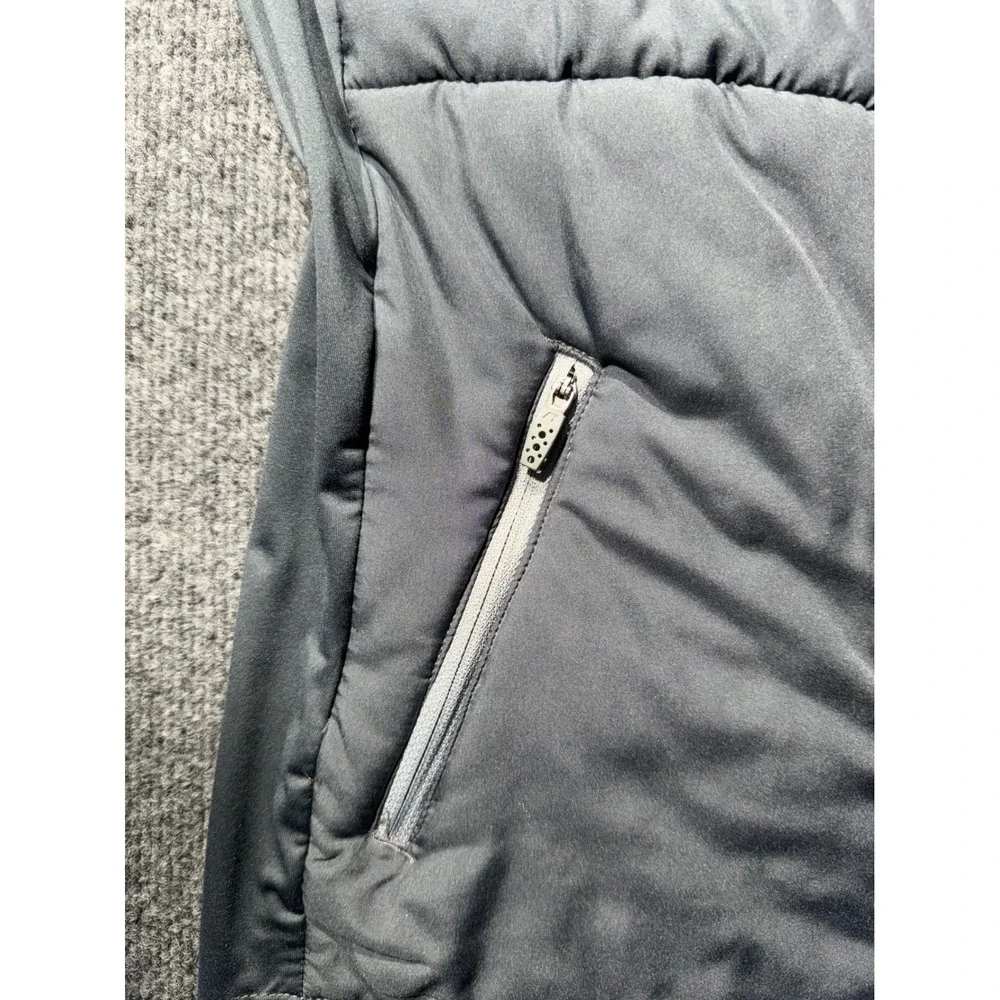 Russell Mens Dri-Power 360 Hybrid Training Jacket Gray Quilted Full Zip Large